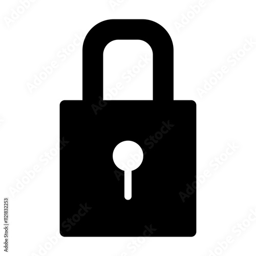Padlock Vector Line Icon Design