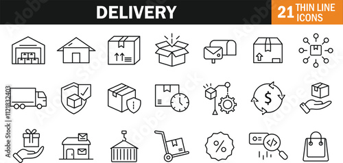 Minimalist Delivery Icon Design