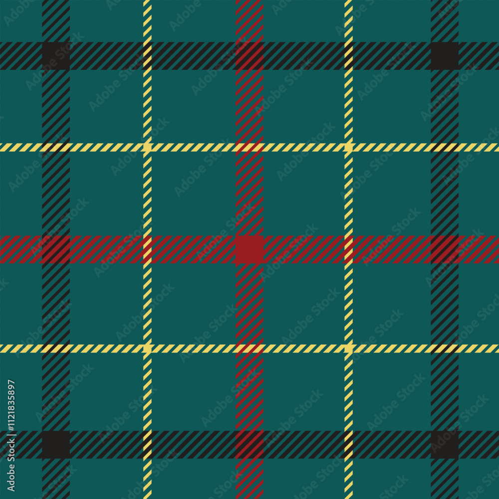green plaid pattern seamless background
