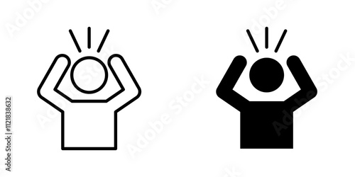 Anxiety icons for app and websites.