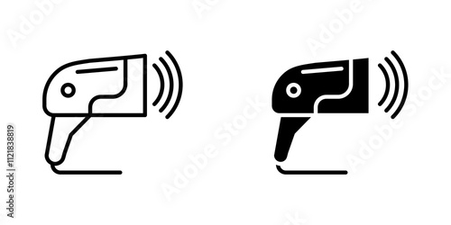 Barcode scanner icons for app and websites.