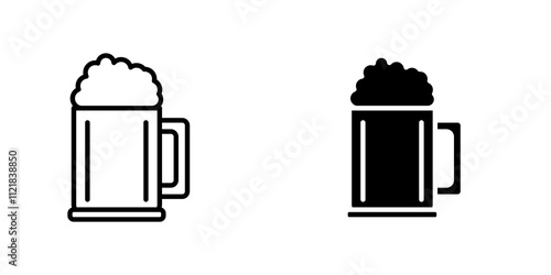 Beer mug icons for app and websites.