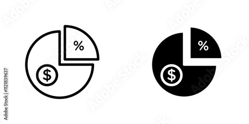 Dividend icons for app and websites.