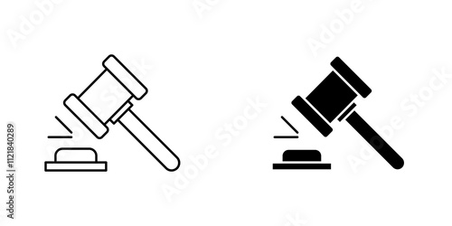 Gavel icons for app and websites.