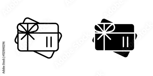 Gift voucher icons for app and websites.