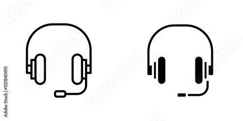 Headset icons for app and websites.