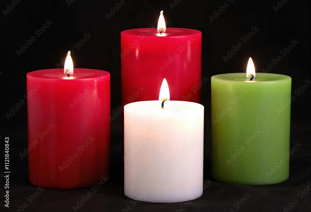 Colorful candles arranged on a dark surface create a cozy atmosphere, perfect for celebrations or quiet moments Colorful candles arranged on a dark surface create a cozy atmosphere, perfect for celebrations or quiet moments