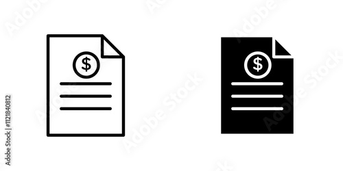 Invoice payment icons for app and websites.