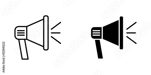 Megaphone icons for app and websites.