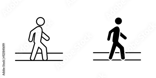 Pedestrian icons for app and websites.