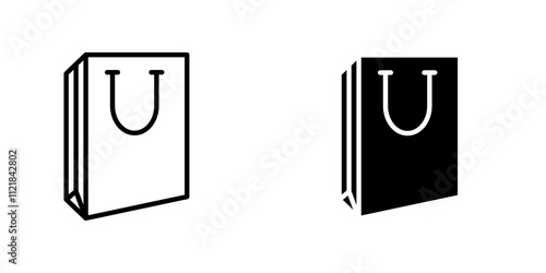Shopping bag icons for app and websites.