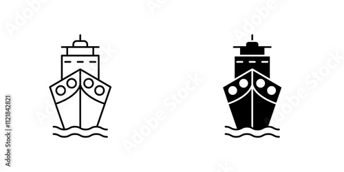 Ship icons for app and websites.