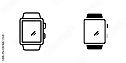 Smartwatch icons for app and websites.