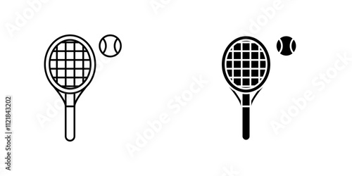 Tennis icons for app and websites.