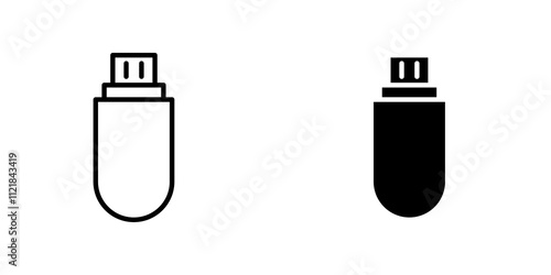 usb drive icons for app and websites.
