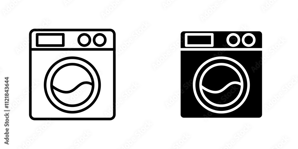 Washing machine icons for app and websites. Washing machine icons for app and websites.