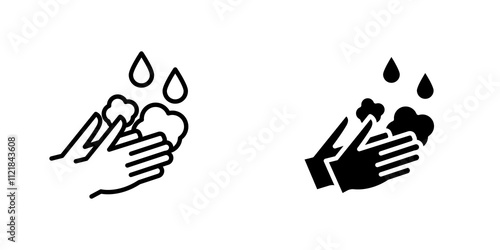 Wash hands icons for app and websites.
