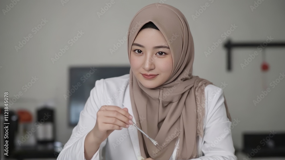 Focused Female Scientist Conducting Quality Control in Modern Laboratory Focused Female Scientist Conducting Quality Control in Modern Laboratory
