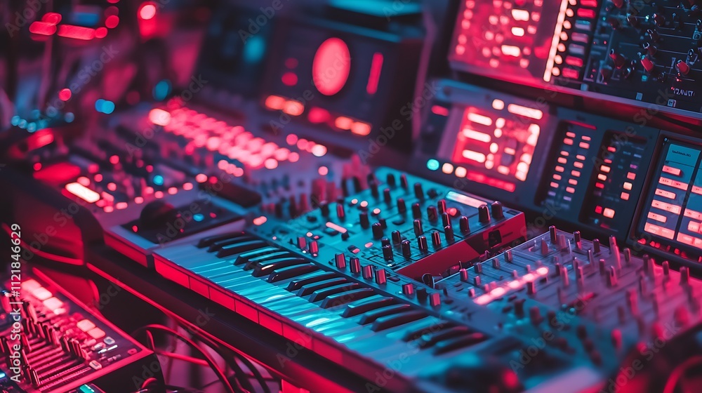 Electronic Music Studio Synth Keyboard Setup Electronic Music Studio Synth Keyboard Setup