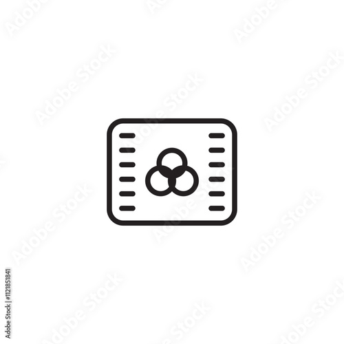 Color picker tool icon. Icon representing a tool for selecting and modifying colors. Editable icon.