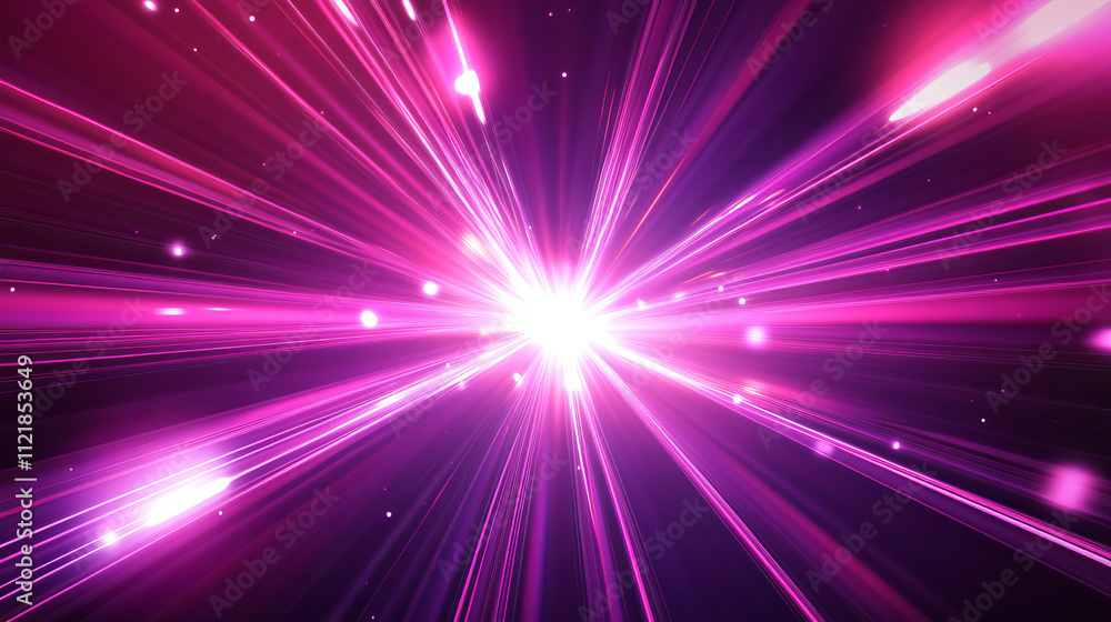 vibrant pink and purple light explosion a stunning abstract visual experience