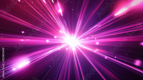 Obraz na płótnie vibrant pink and purple light explosion a stunning abstract visual experience w salonie