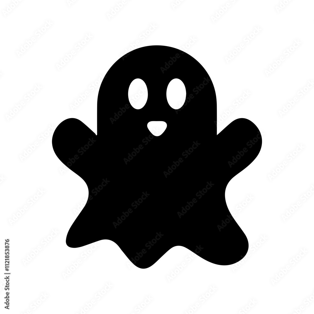  Ghost & Spooky Halloween Icon | Horror & Haunted Vector cartoon silhouette illustration