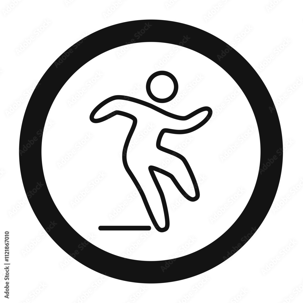 Slippery floor sign Slippery floor sign