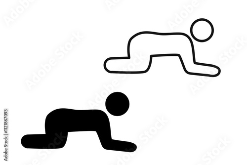 On all fours sign