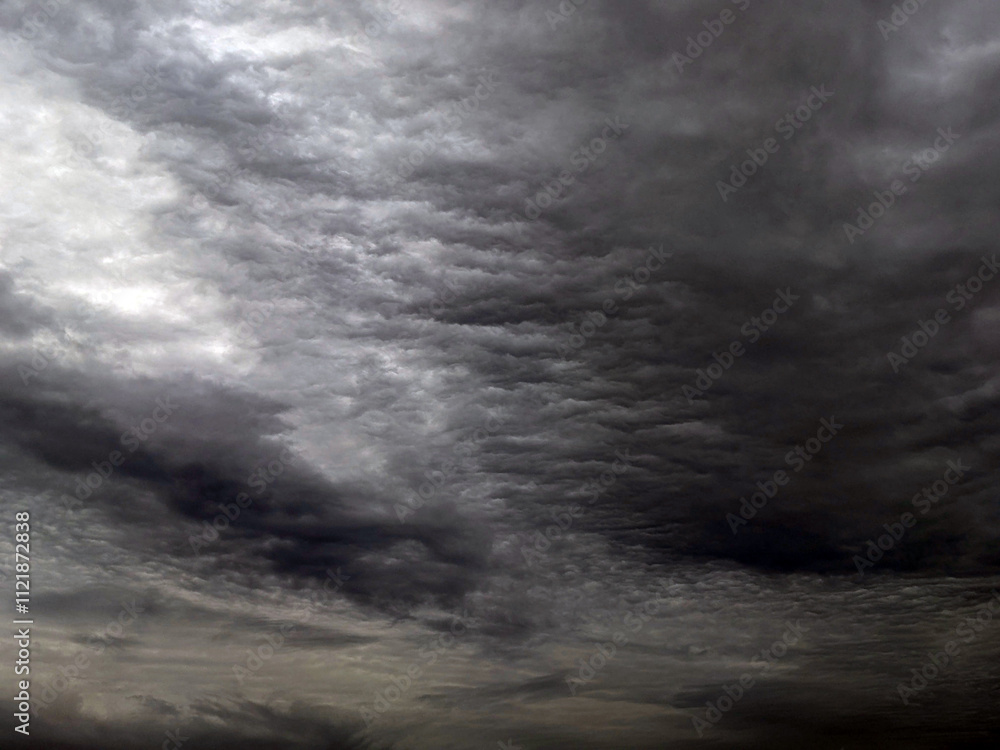 Fototapeta premium Heavy Dark Rainclouds Before a Storm Sky Grey Clouds