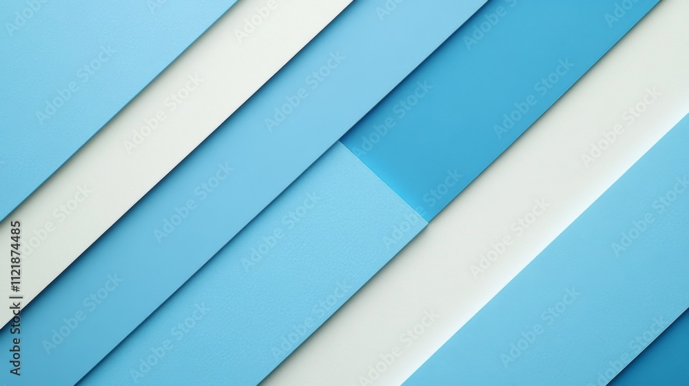 Obraz premium Abstract Blue Geometric Pattern