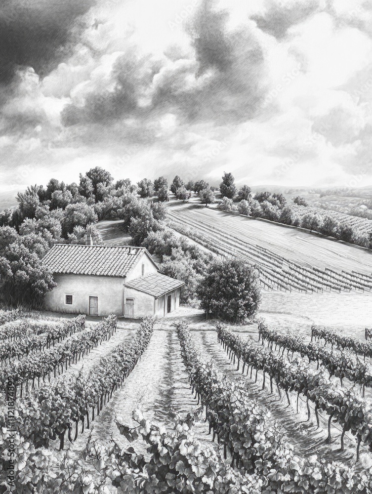Obraz premium Vineyard landscape