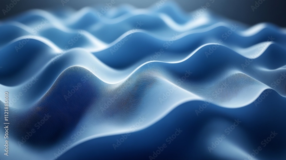 Obraz premium Abstract Blue Waves