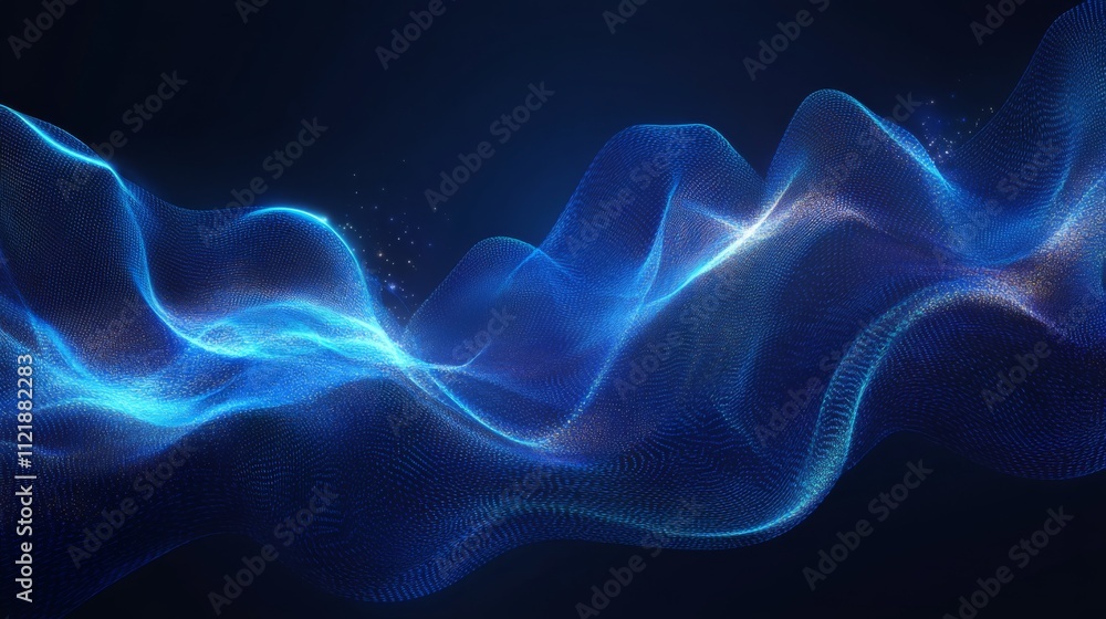 Blue Abstract Wave Background Blue Abstract Wave Background