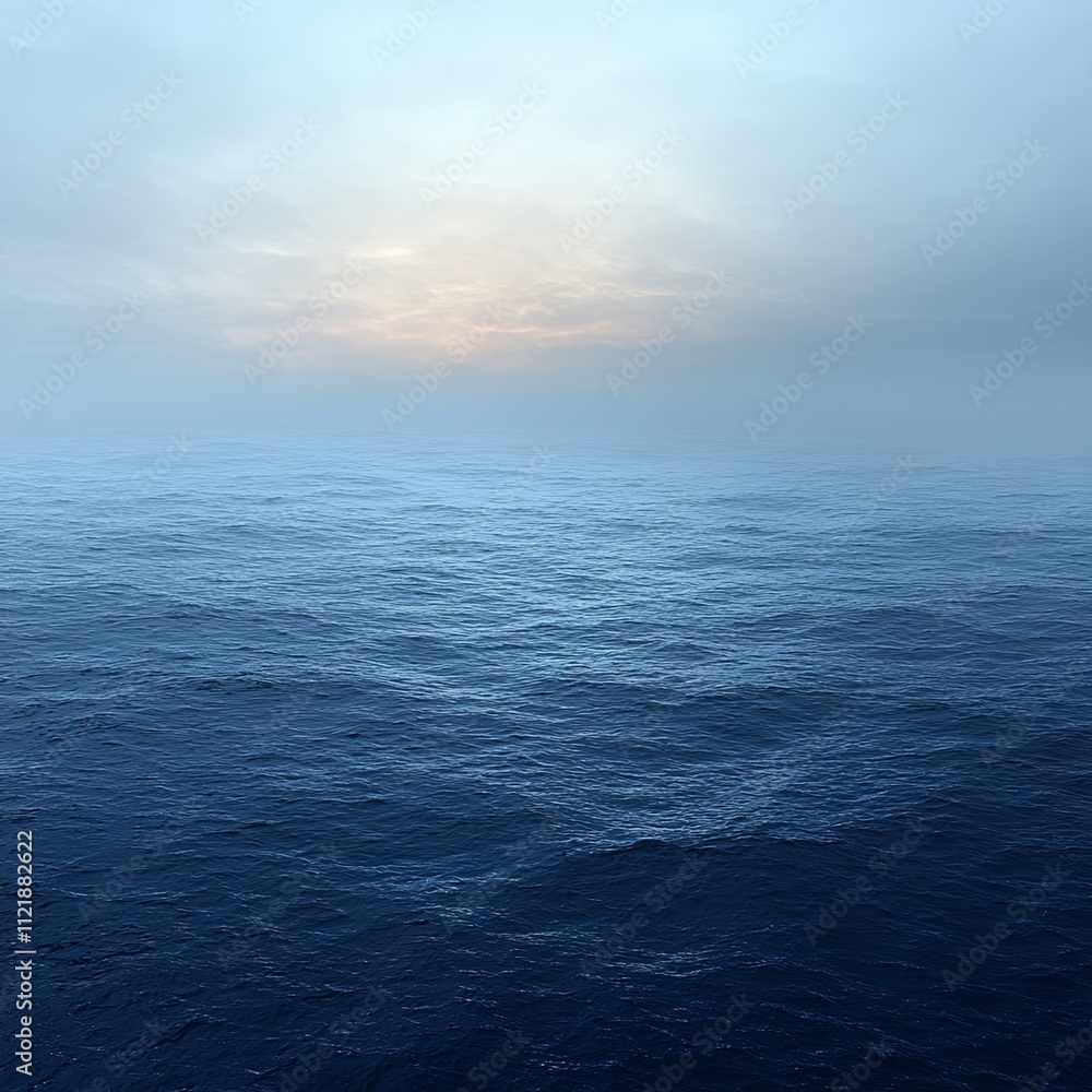 Fototapeta premium Dark Navy and Grey Minimal Ocean Background