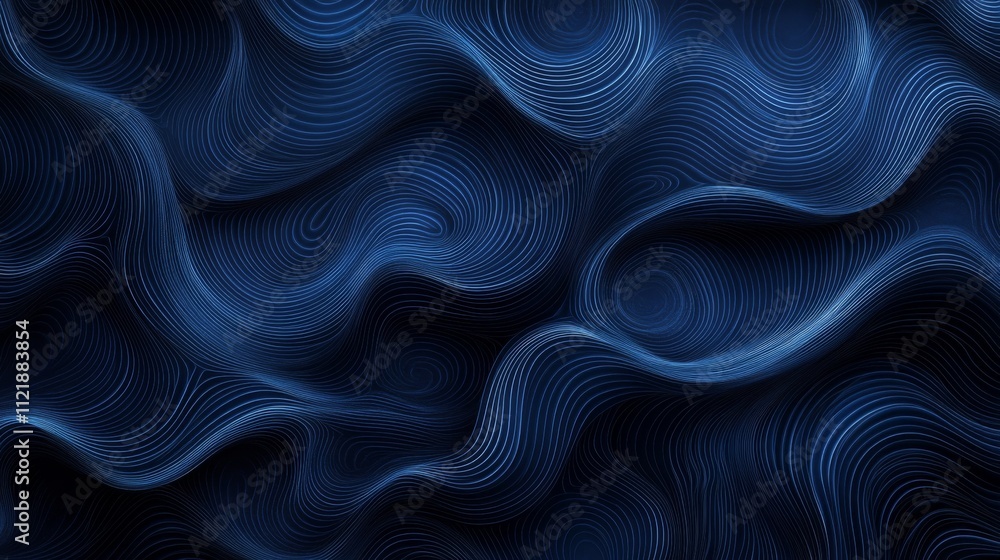 Obraz premium Blue Abstract Waves