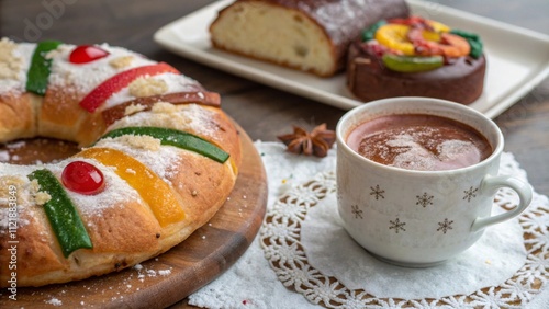 Food is amazing. rosca-de-reyes--also-called-kings-cake--roscoe--ep photo