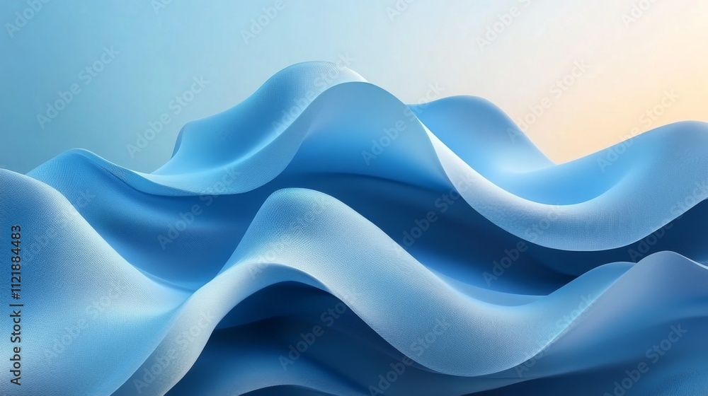 Fototapeta premium Abstract Blue Waves