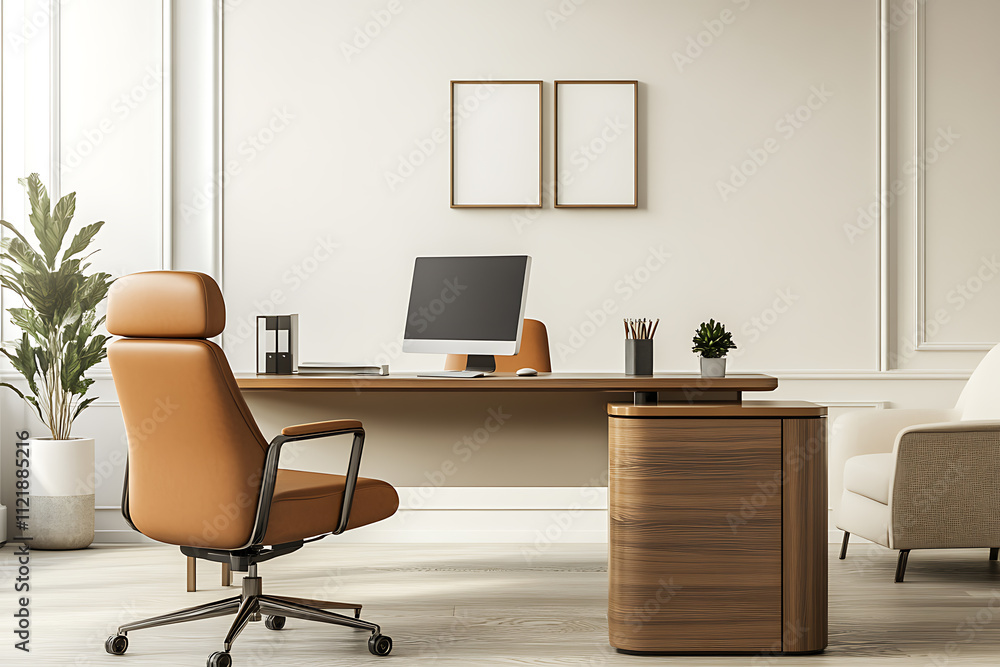 Modern and Elegant Office Workspace Design Modern and Elegant Office Workspace Design