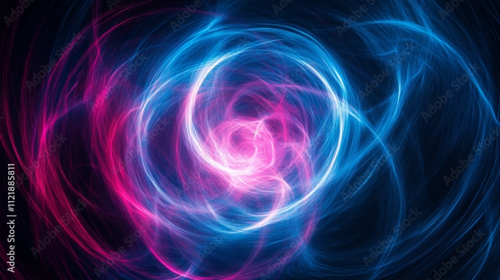 Abstract Neon Light Swirl Abstract Neon Light Swirl