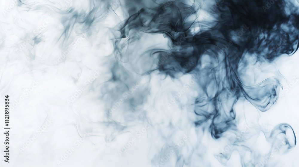 Blue Smoke Abstract Background Artistic Design Ethereal Swirling Patterns Blue Smoke Abstract Background Artistic Design Ethereal Swirling Patterns