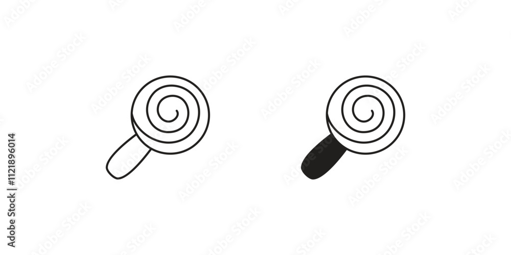 lollipop set icon with white background vector stock illustration lollipop set icon with white background vector stock illustration