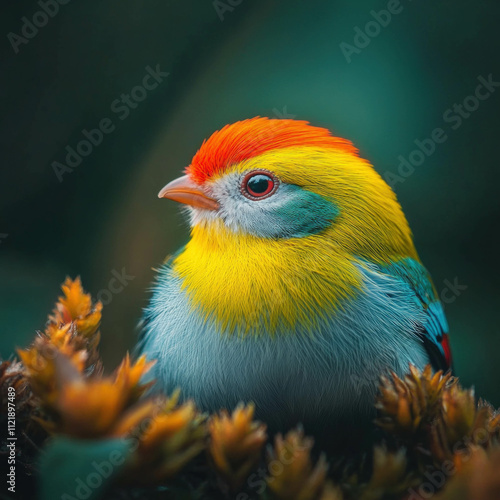 Bird Sitting Isolated