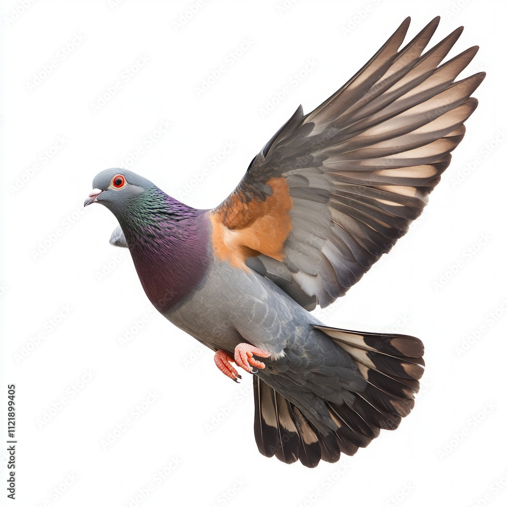 Dove Flying Isolated Dove Flying Isolated