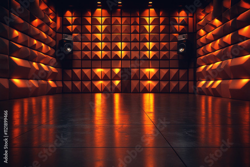 Empty Sound Studio Background
