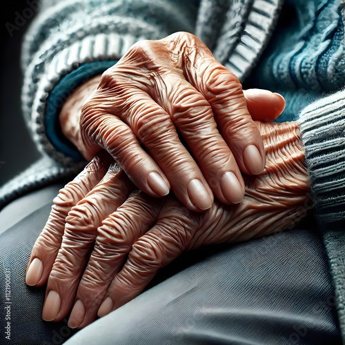 Hands of an Elderly Lady photo