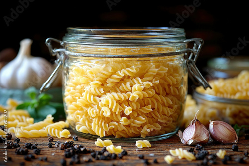 Pasta Inside A Jar