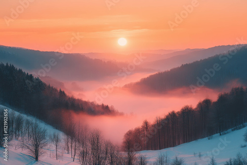 Polish Mountains In Winter