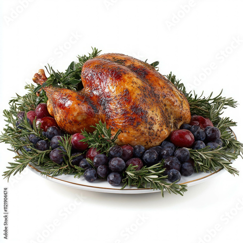 Turkey Dinner Isolated