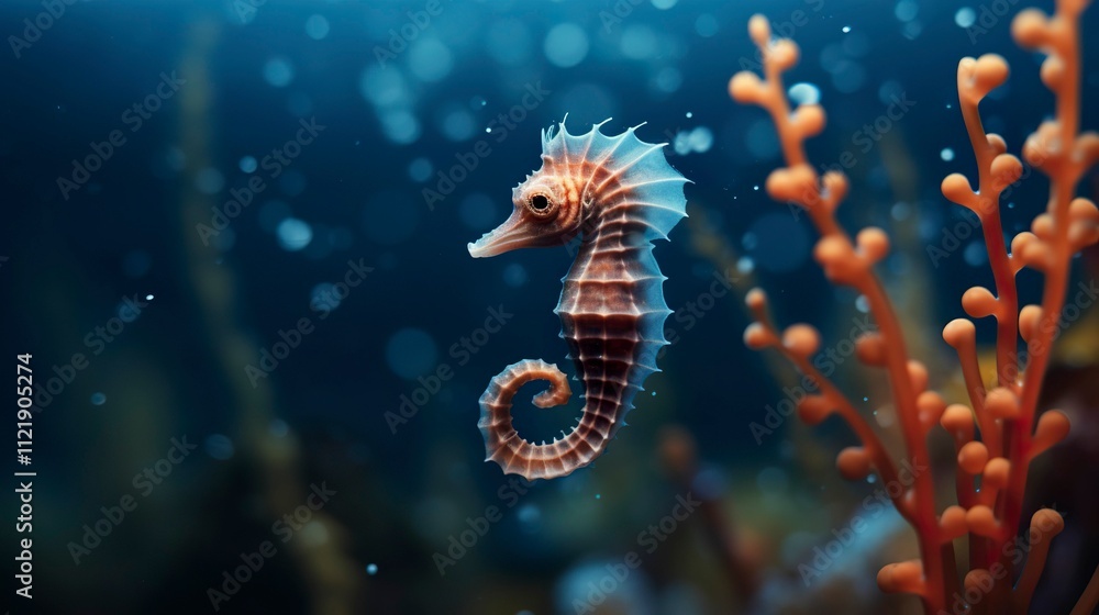 A photo of a tiny seahorse A photo of a tiny seahorse